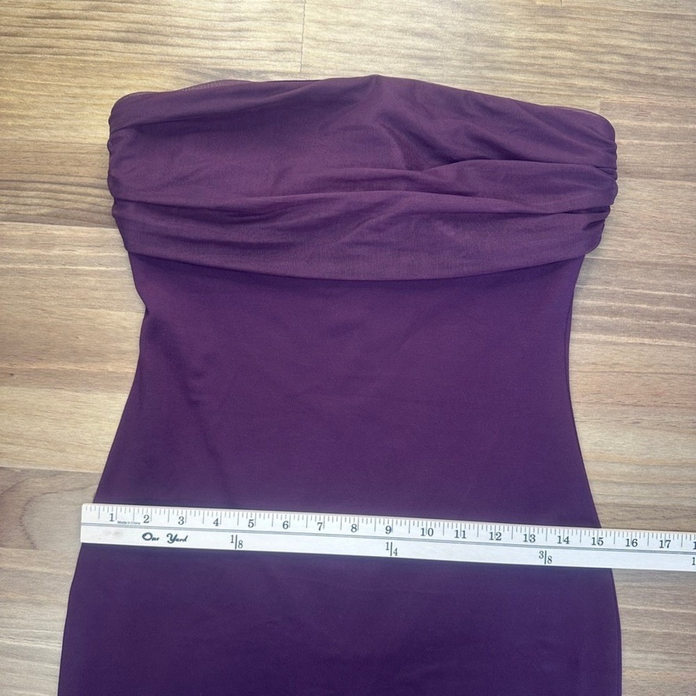 NEW Superdown Tierra Plum Strapless Maxi Dress Small - Picture 6 of 13
